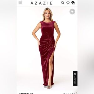 Velvet Bridesmaid dress